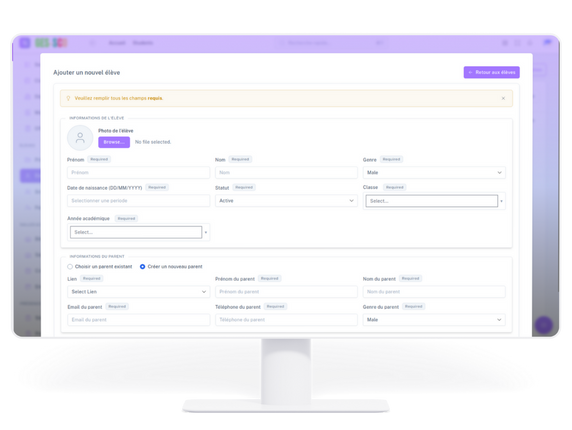 Gestion des Inscriptions - Ges-sco